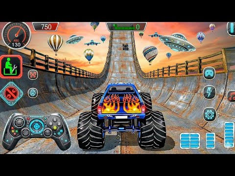 Monster Truck Mega Ramp Stunt Game: Best Car Stunt Game for Android 2025