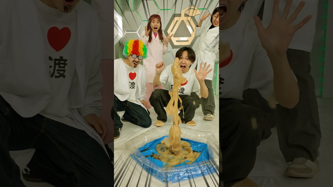 【超田舎者 VS 超科学者】40℃のメントスコーラ爆発させてみたｗｗｗ #shorts