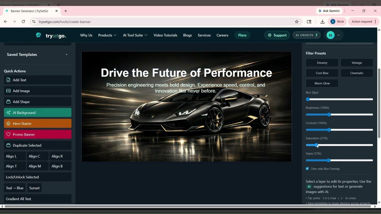 Create Stunning AI Banners in Seconds | Trysetgo AI Banner Generator Tutorial