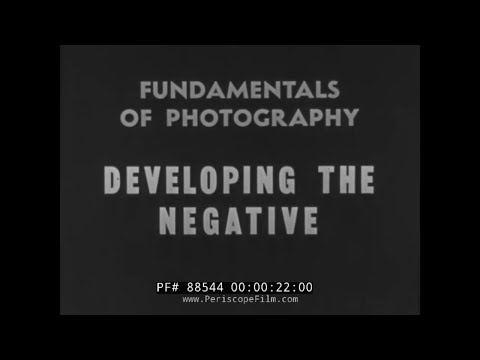 " DEVELOPING THE PHOTOGRAPHIC NEGATIVE " 1948 U.S. NAVY PHOTO DARKROOM INSTRUCTIONAL FILM 88544