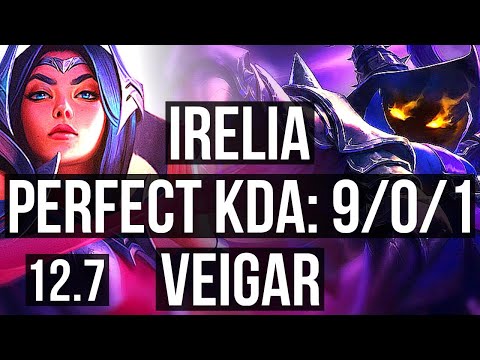 IRELIA vs VEIGAR (MID) | 9/0/1, 1.6M mastery, 900+ games, Legendary | EUW Diamond | 12.7