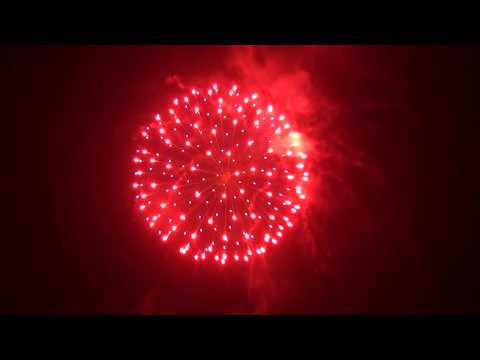 6 Inch Firework Shell - Half Red and Blue Peony - Epic Fireworks