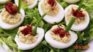 Appetizer Recipes - How to Make Jalapeno Bacon Cheddar Deviled Eggs