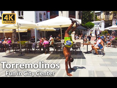 Walking in Torremolinos City Center - Walking Tour Update May 2023 (4K Ultra HD, 60fps)