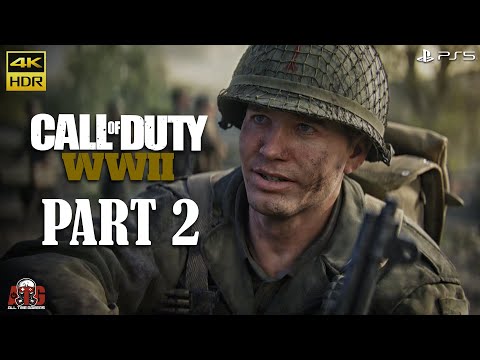 CALL OF DUTY WW2 - PS5 Walkthrough (Operation Cobra) - Part 2 | 4K HDR 60FPS | #COD #PS5 #ATG