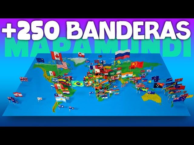 Vídeo relacionado con GeoMetro - Mapa del mundo grande (EN ESPAÑOL), póster político con laminación, con banderas, nueva edición, las banderas del mundo - 140 x 100 cm