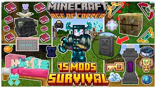 TOP 15 ADDONS SURVIVAL Para Minecraft Bedrock 1.21 - Mods
