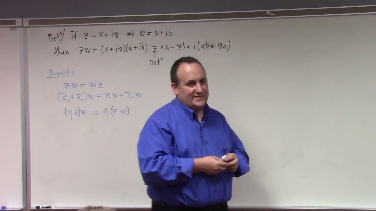 Complex Analysis: complex numbers, modulus, conjugate, polar form, inverse, 8-22-23 part 1