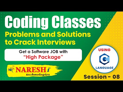 Coding Skills using C Program | Session-8 @ 2:15 PM | Naresh IT