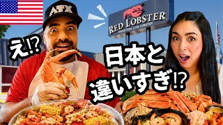 【🇺🇸 アメリカのRed Lobster 🦞】日本とイメージが全然違いすぎる⁉️アメリカのレッドロブスターの店内と料理を紹介🦞🦐  #246