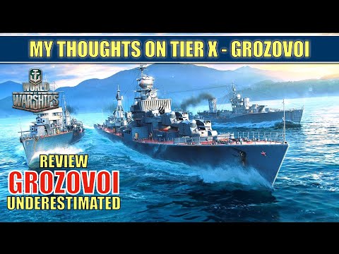 Destroyer Grozovoi Review as a destroyer main player #worldofwarships #grozovoi