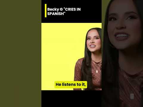 💧🔥 Becky G "CRIES IN SPANISH" Letra Oficial Y Significado #shorts #genius #lyrics #beckyg
