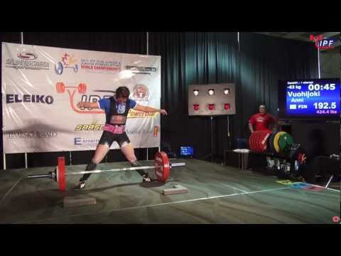 Women 63kg Deadlift of 2011 IPF World Sub-Junior & Junior Championships