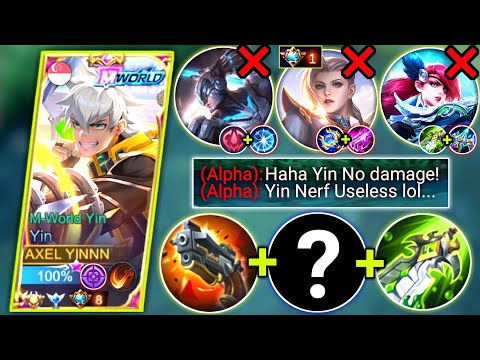 YIN SIDELANE META DESTROYER | SIDELANE SOLO HARD CARRY | BEST BUILD & EMBLEM | MOBILE LEGENDS