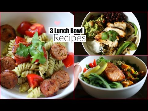 3 Easy Healthy Lunch Bowls - School & Work Lunch Ideas -  MissLizHeart