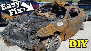 Can a $5,000 Fire Salvage Hellcat REALLY Be Rebuilt?