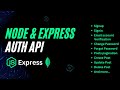 Build A Complete API With Node Js Express MongoDB Guide For Beginners 2024 Auth JWT CRUD