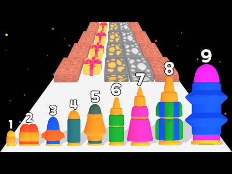 MERGE BULLET 3D - ASMR Gameplay (Level Up Gun Run)