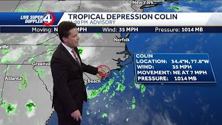 Colin downgrades to tropical depression