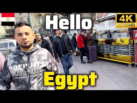 🇪🇬 CAIRO EGYPT, WALKING TOUR, CAIRO CITY WALK, WALKING DOWNTOWN CAIRO, 4K60FPS