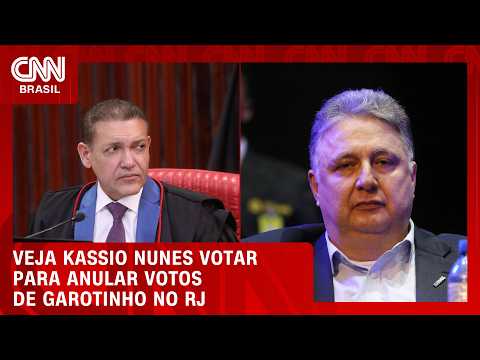 Confira o momento que Kassio Nunes Marques anula os votos de Garotinho no RJ | BASTIDORES CNN