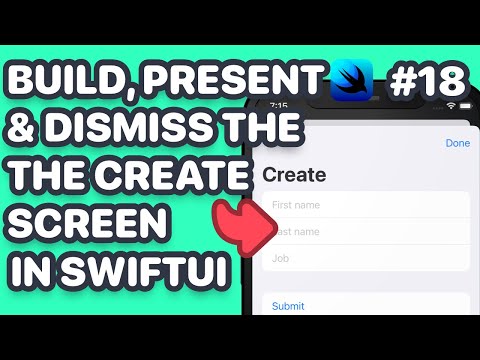 Build, Present & Dismiss the Create People UI In SwiftUI with Form thumbnail