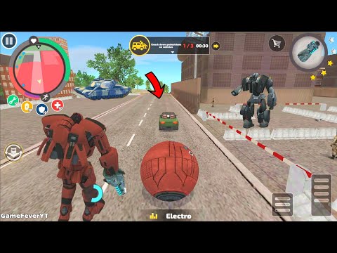 Rope Hero: Vice Town - (Transformer Ball Fight Car Robot) Robot Car Kick Ball - Android Gameplay HD
