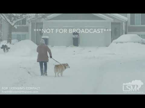 STOCK - 12-30-2017 Holland, MI Lake effect snow causes crashes and deep snow