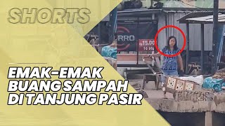 Viral Video Emak-emak Buang Tumpukan Sampah ke Laut di Tangerang, Warga: Tak Ada Tempat Penampungan