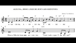 ALELUIA... Disse a Mãe de Jesus aos serventes (Cifras na Descrição)