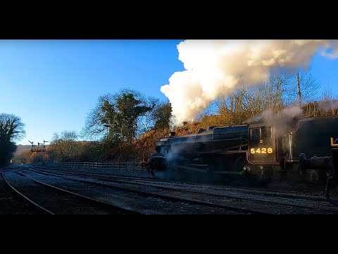 NYMR - Minus 5 at Grosmont MPD on a sunny December morning with S15 No. 825 and No. 29