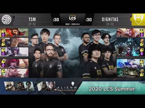 TSM (Bjergsen Syndra) VS DIG (Dardoch Karthus) Highlights  |  2020 LCS Summer W7D2 |