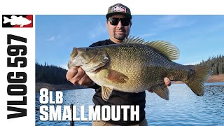 8lb Smallmouth on Dworshak Reservoir with Luke Clausen