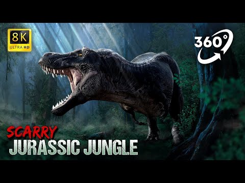 VR 360 | Dinosaur chase in scary Jurassic forest | Virtual Reality video | #5