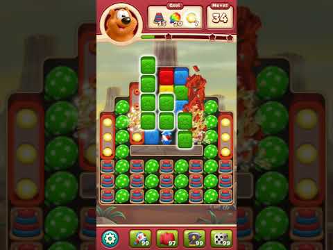 Toon Blast Level 2754 NO BOOSTERS - A S GAMING ✔️