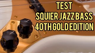 Video thumbnail for Squier Jazz Bass 40th Anniversary Gold Edition (SOUND TEST) by Enrico Mangherini