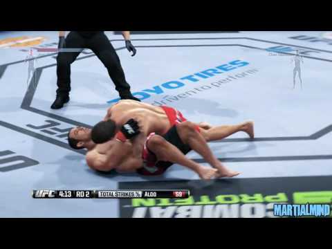 EA Sports UFC Fight Simulation Jose Aldo vs Chad Mendes 2 Plus Commentary
