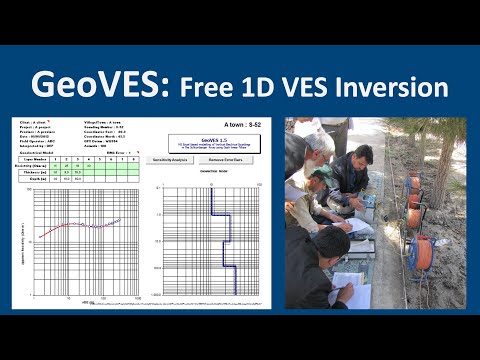 Hydrogeology 101: GeoVES - Free 1D VES inversion for groundwater exploration