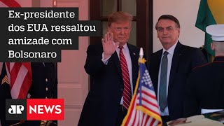 Trump manda apoio a Bolsonaro após aprovação do relatório final da CPI