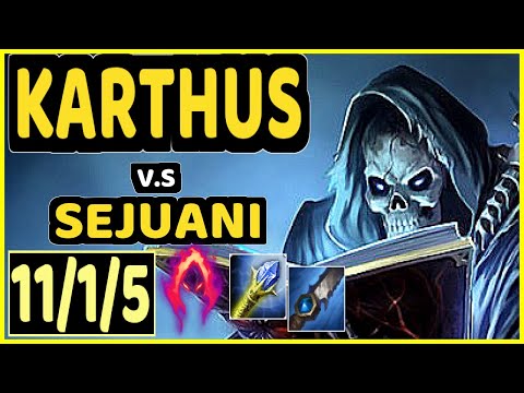 BROXAH (KARTHUS) vs SEJUANI - 11/1/5 KDA JUNGLE CHALLENGER GAMEPLAY - EUW