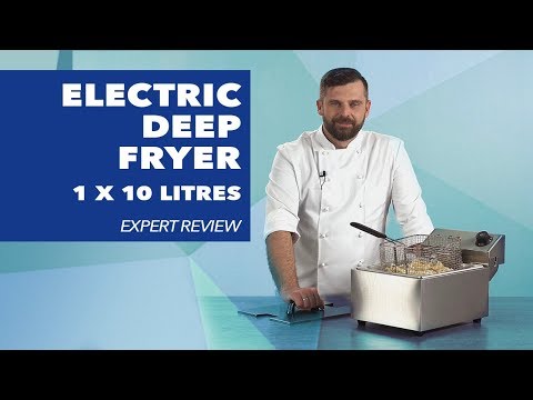 Electric Deep Fryer, Single Tank Commercial Deep Fryer 8L Oil Capacity Countertop Deep Fryer 2800W