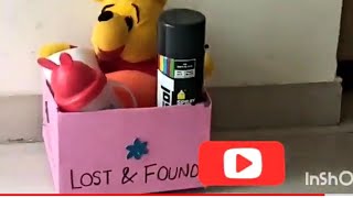 Lost and found box|| Easy craft ideas using cardboard || Toys organizer box for kids||