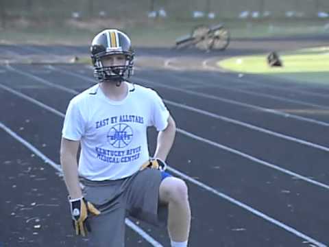 Johnson Central Golden Eagle Cody Parker on the Ball Machine