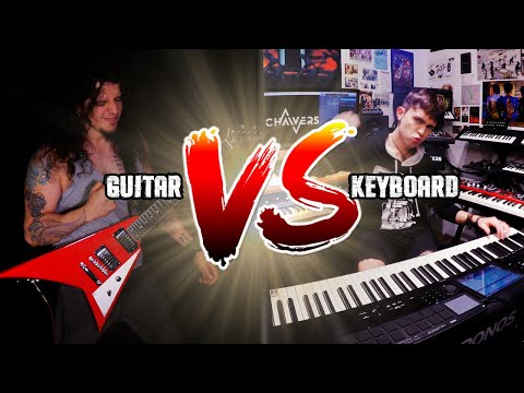 GUITAR VS KEYBOARDS: A melodic shred battle! ft Kokiman Romero