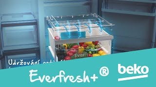 Přihrádka Everfresh+® s vyšší vlhkostí a nižší teplotou