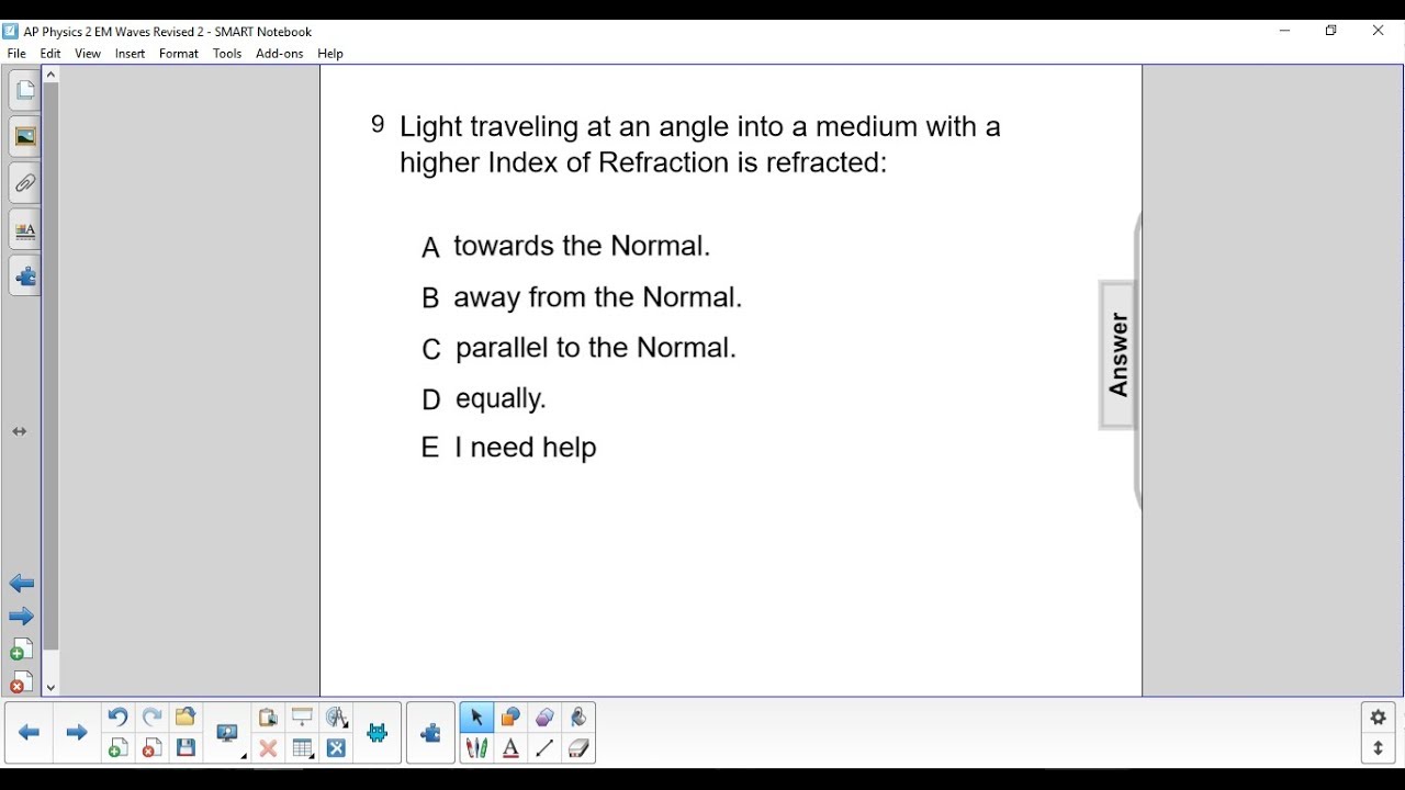 AP 2 Electromagnetic Waves Question 9