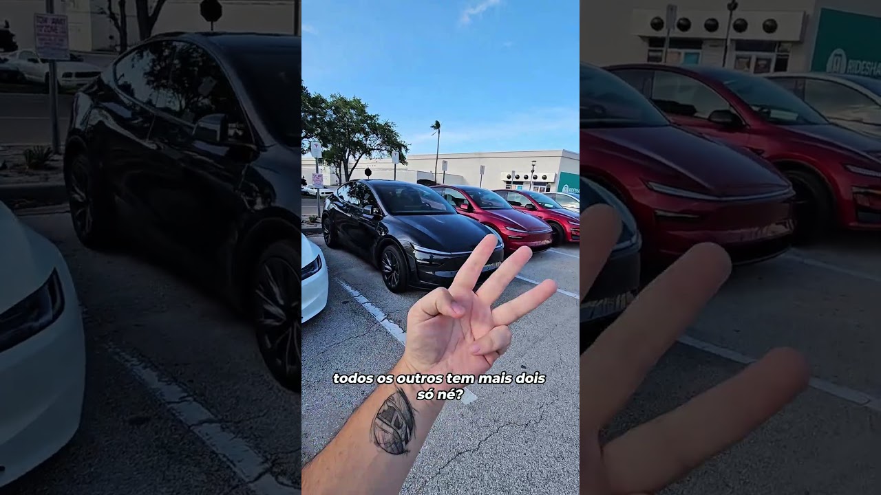Estacionamento de Tesla nos EUA