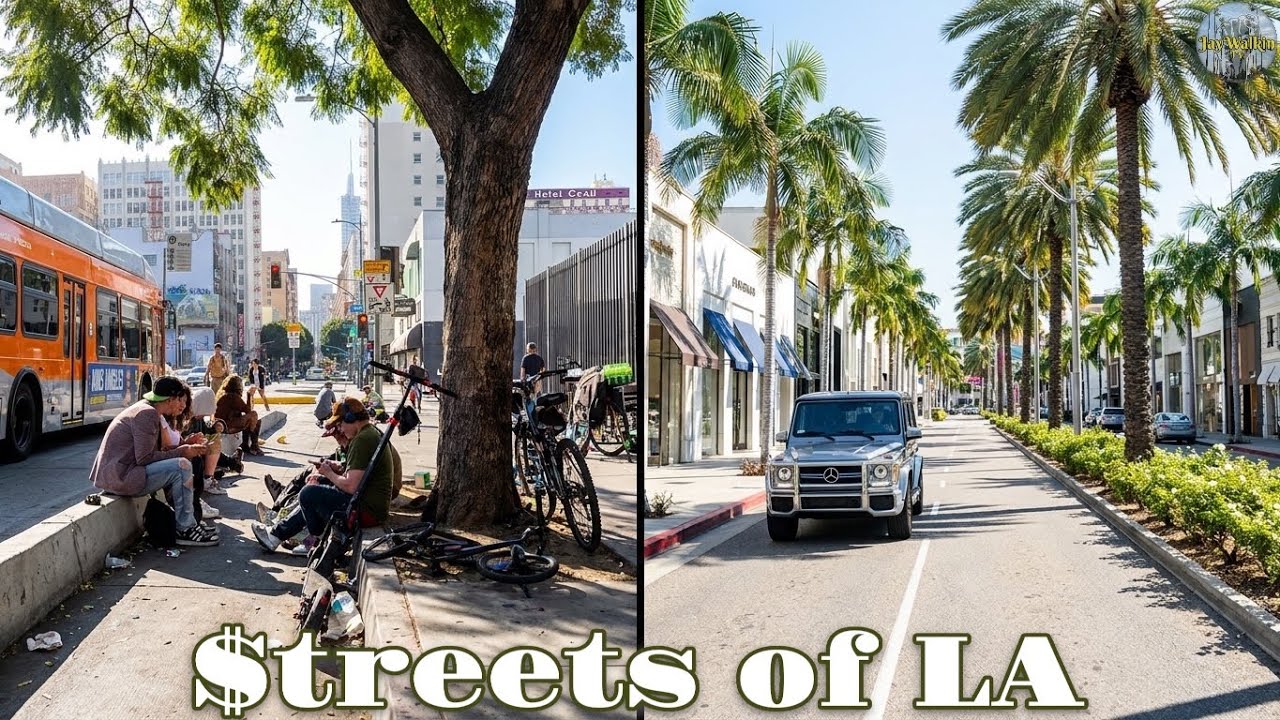 ⛺️Skid Row to Beverly Hills in 20 Mins 🛍️| Los Angeles, California 