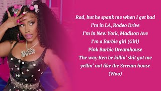 Nicki Minaj &amp; Ice Spice - Barbie World - Lyrics (feat. Aqua) (from &quot;Barbie&quot; soundtrack)