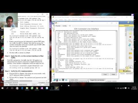 9.3.2.10 Configuring Extended ACLs - Scenario 1